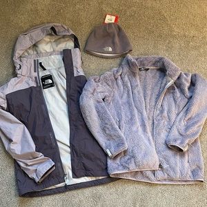 The North Face 3-for-1! 2 in 1 jacket & beanie